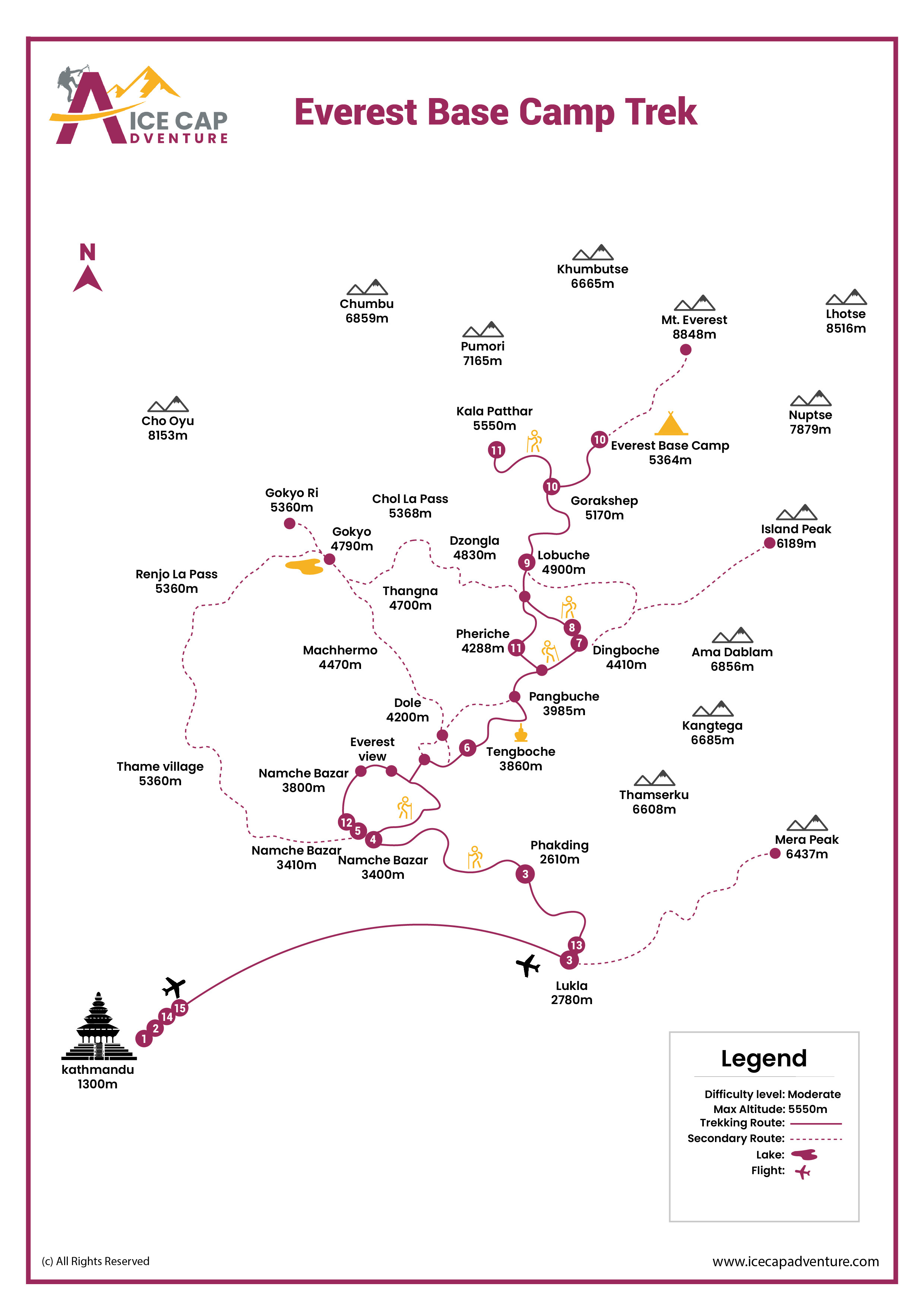 Everest Base Camp Trekking Map